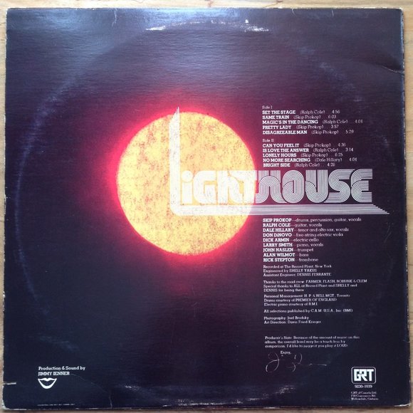 Lighthouse Can You Feel It Classic Rock Album 1973 Vinyl Record - Picture 2 of 4